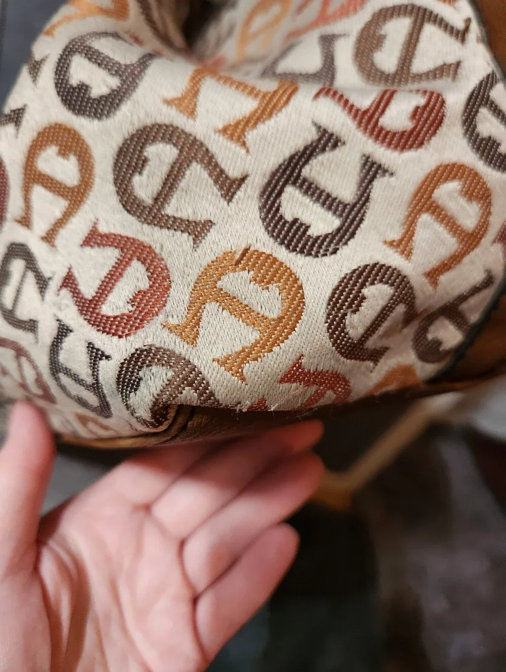 Etienne Aigner Vintage Signature Jacquard Satchel